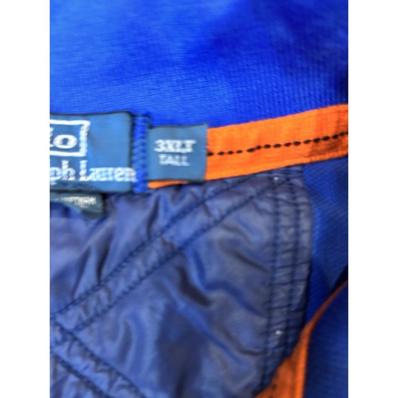 Polo Ralph Lauren Big Pony Polo Shirt Men's 3XLT Tall Blue Orange Logo - Picture 5 of 6
